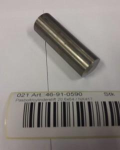 Pasbolt/cylindrical pin 20,6x64 / NX417